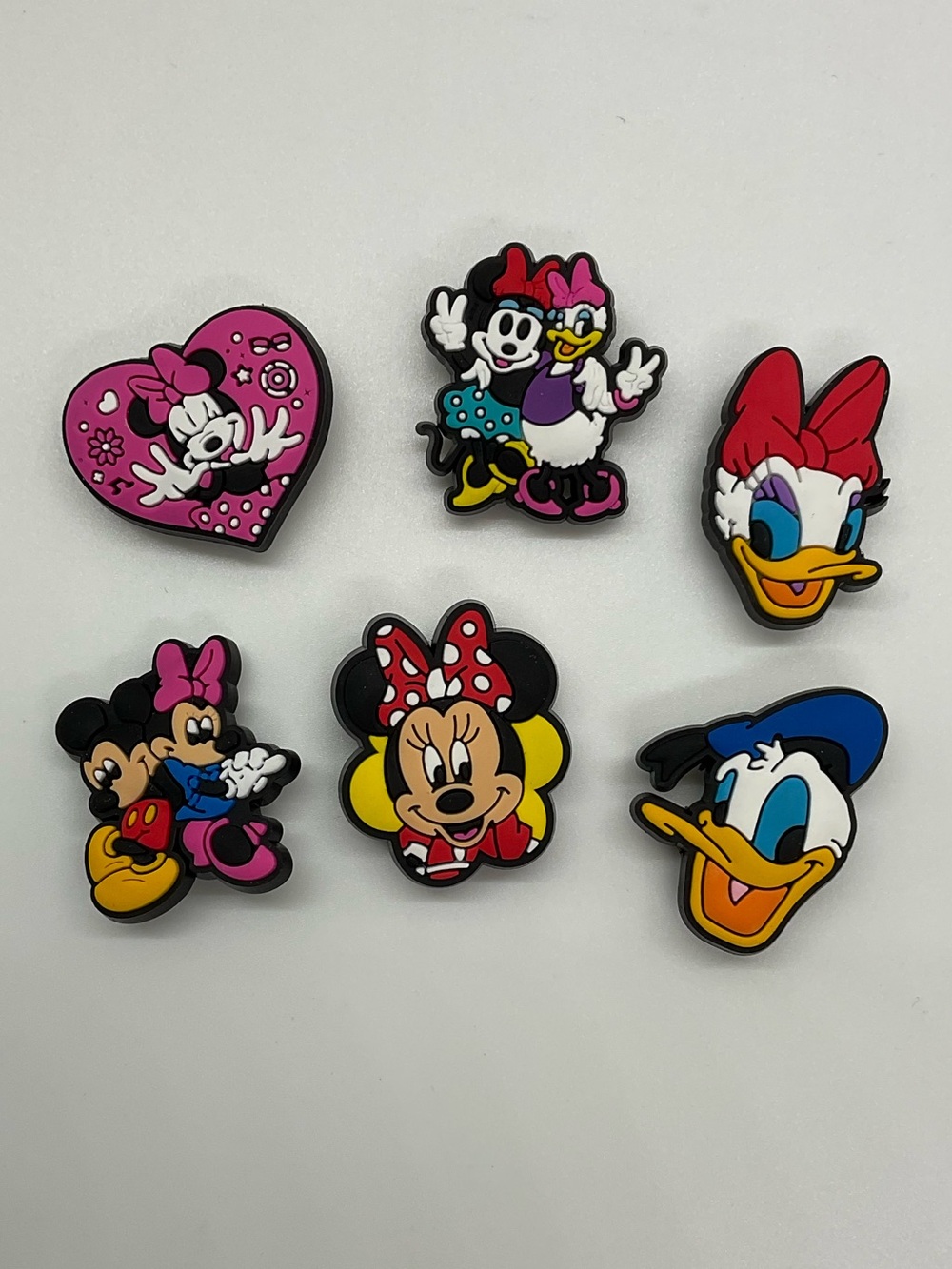 Asst DISNEY CROCS Rubber Shoe Charms - Set of 6